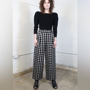 Mara Hoffman Amani Windowpane Plaid Trouser